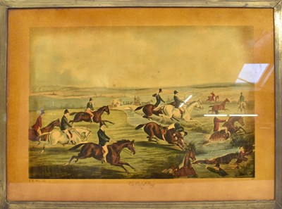 Lot 265 - A hunting print, 'The Oxford Drag', 32 x 47.5cm.