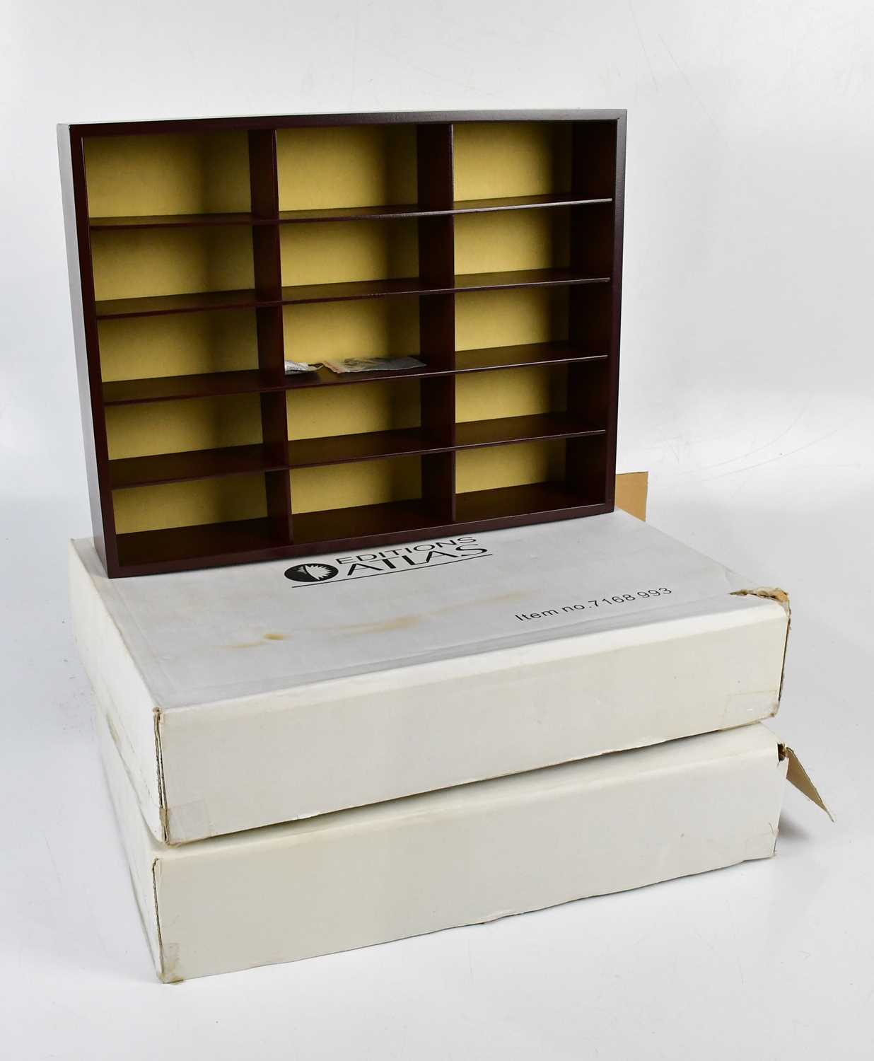 Lot 4626 - ATLAS EDITIONS; two modern display shelves,...