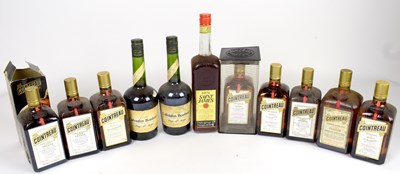 Lot 4102 - MIXED SPIRITS; eleven bottles, including eight...