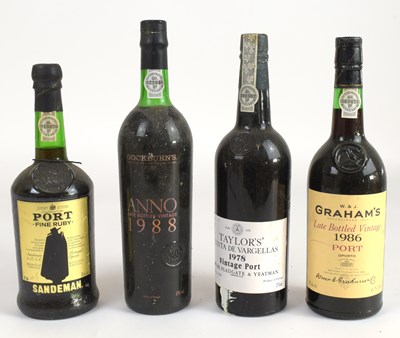 Lot 4103 - PORT; four bottles, including Graham's LBV...