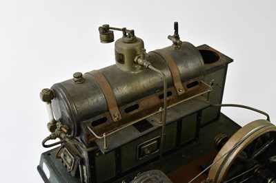 Lot 4409 - DYNAMO; a scratch built engine on metal plinth...