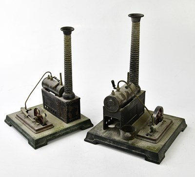 Lot 4406 - BING; two steam engines with brick effect...