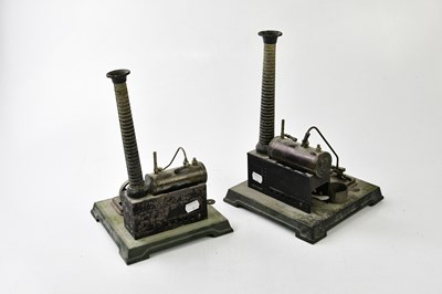 Lot 4406 - BING; two steam engines with brick effect...