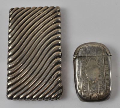 Lot 767 - A Victorian hallmarked silver cigarette case...