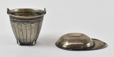 Lot 817 - A white metal jockey cup caddy spoon and a...