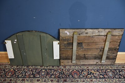 Lot 241 - Two modern painted wood signs including an...