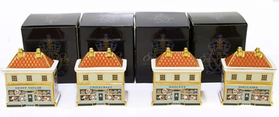 Lot 683 - ROYAL CROWN DERBY; four paperweights...