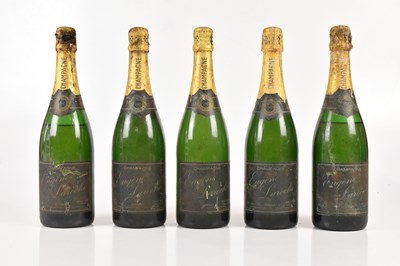 Lot 4204 - CHAMPAGNE; five bottles Eugene Laroche Brut...