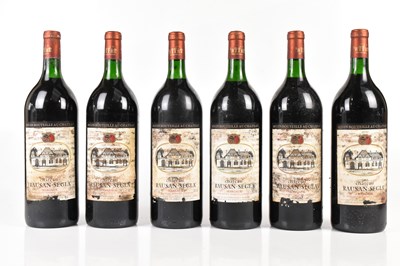 Lot 4151 - RED WINE; six magnum bottles Chateau...