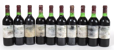 Lot 4208 - RED WINE; ten bottles Chateau...