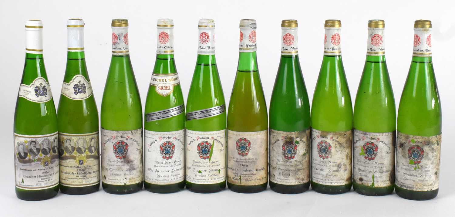 Lot 4318 - RIESLING; ten mixed bottles, including