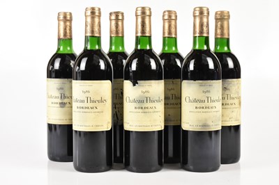 Lot 4179 - RED WINE; seven bottles Chateau Thieuley...