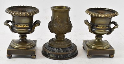 Lot 694 - A pair of late 19th century twin handled...