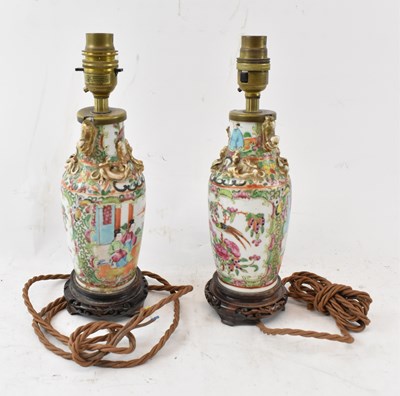 Lot 115 - A pair of late 19th century Chinese Canton...