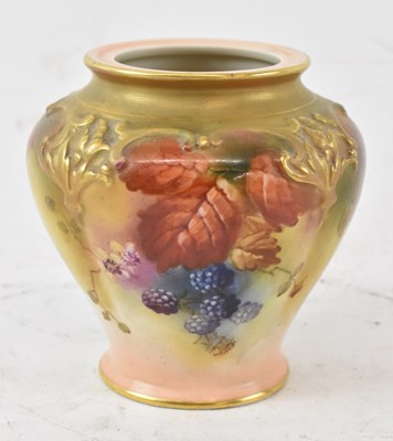 Lot 509 - ROYAL WORCESTER; a 19th century hand painted...