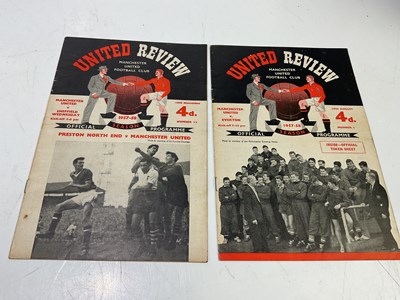 Lot 5208 - MANCHESTER UNITED; a collection of football...