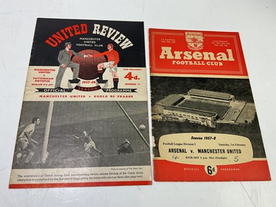 Lot 5208 - MANCHESTER UNITED; a collection of football...