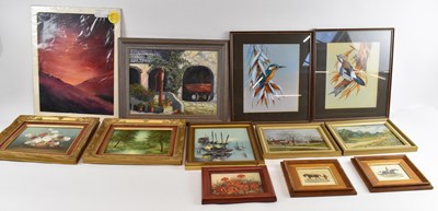 Lot 235 - A group of decorative pictures and prints,...