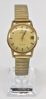 Lot 1019 - OMEGA; a gentleman's gold plated automatic...