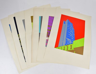 Lot 2594 - DONALD SMITH; a group of seven screen prints,...