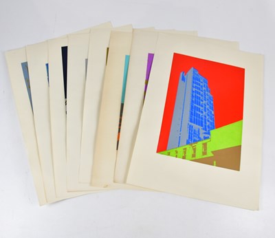 Lot 2587 - DONALD SMITH; a group of eight screen prints,...