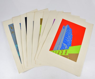 Lot 2588 - DONALD SMITH; a group of eight screen prints,...