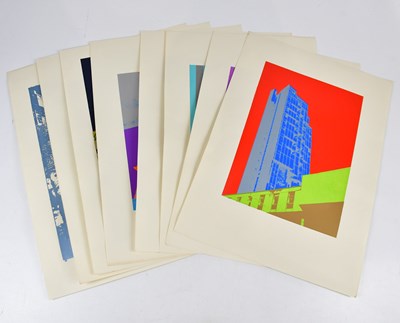 Lot 2589 - DONALD SMITH; a group of eight screen prints,...