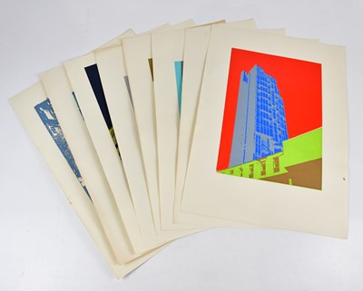 Lot 2591 - DONALD SMITH; a group of eight screen prints,...