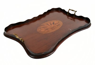 Lot 96 - An Edwardian inlaid mahogany serpentine...