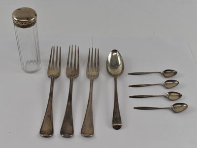 Lot 744 - A group of assorted hallmarked silver items...