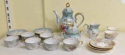 Lot 540 - ROYAL WORCESTER; a pair of hand painted coffee...