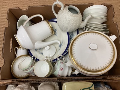 Lot 115 - Three boxes of ceramics.