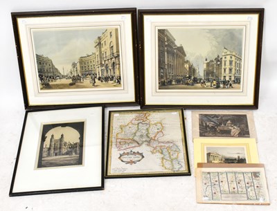 Lot 905 - ROBERT MORDEN; a hand coloured engraved map of...