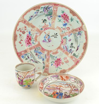 Lot 662 - Three items of Chinese Canton style export...