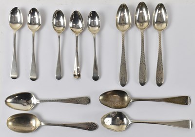 Lot 822 - Twelve various hallmarked silver coffee and...