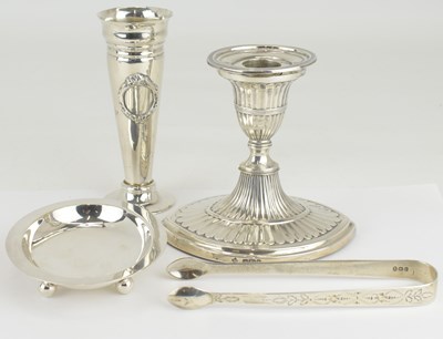 Lot 742 - Three items of hallmarked silver including a...