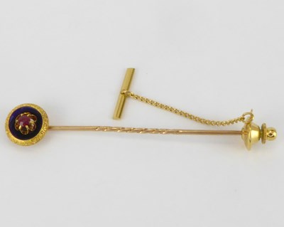 Lot 962 - An early 19th century yellow metal and ruby...