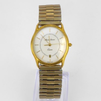 Lot 1038 - MAURICE LACROIX; a gold plated gentleman's...