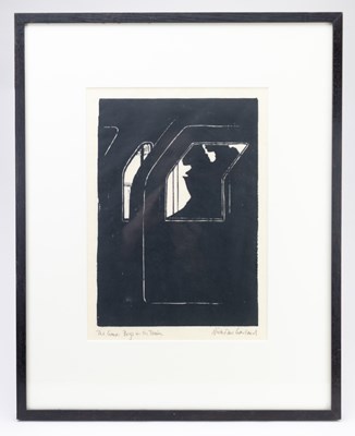 Lot 518 - NICHOLAS GARLAND OBE (born 1935); woodcut,...