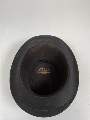 Lot 36 - A vintage French silk collapsible opera hat,...