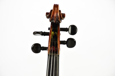 Lot 1001 - A full size German Mittenwald violin with...