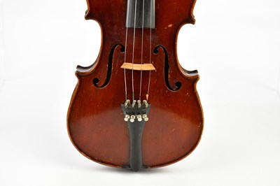 Lot 1001 - A full size German Mittenwald violin with...