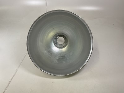 Lot 406 - An aluminium industrial lamp shade, height...