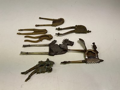 Lot 3 - A collection of decorative betel nut cutters (7).