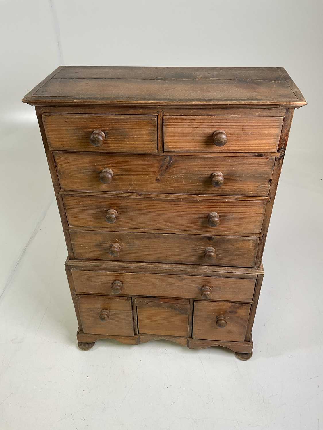 Lot 553 - A miniature dresser, height 56cm, width 37cm,...