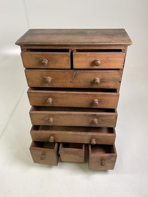 Lot 553 - A miniature dresser, height 56cm, width 37cm,...