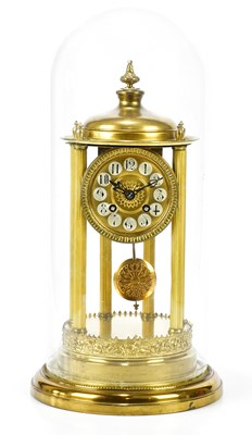 Lot 221 - An early 20th century brass anniversary clock...