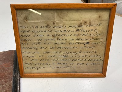 Lot 2 - A scratch built scale model twin cylinder...