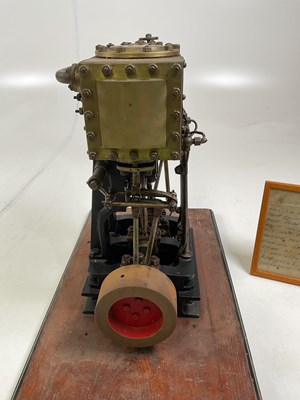 Lot 2 - A scratch built scale model twin cylinder...