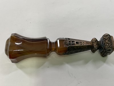 Lot 53 - BONAPARTE INTEREST; a 19th century agate and...